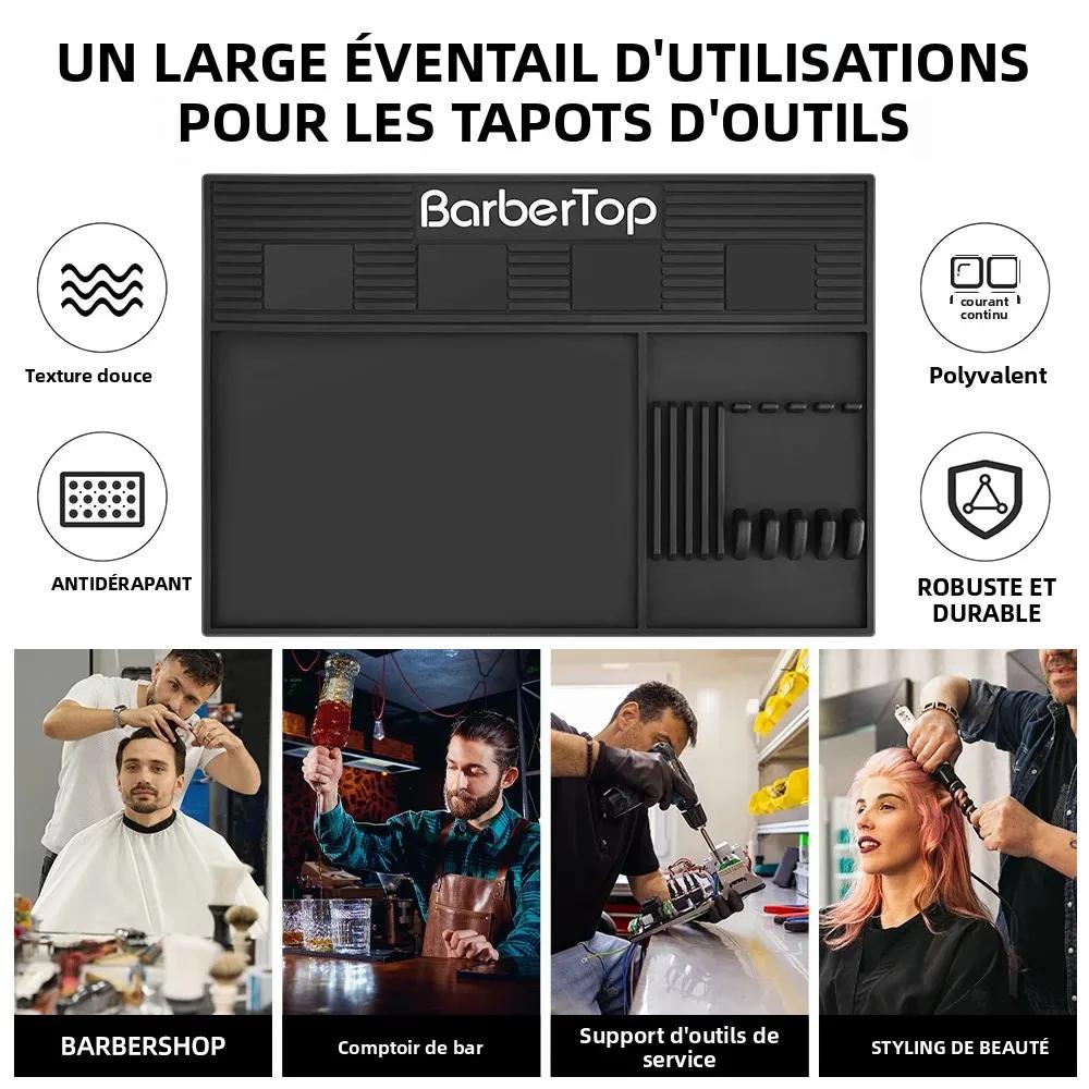 Plateau magnétique pour barbier à 6 emplacements