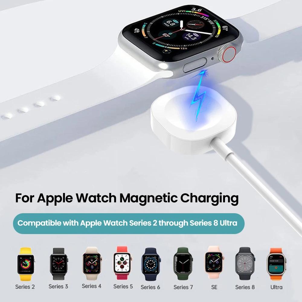 Câble de chargeur de montre 1M, pour Apple Watch 11 10 9 8 7 6 5 4 3 2 Series SE Ultra Edition USB/Type-C, chargeur magnétique sans fil iWatch