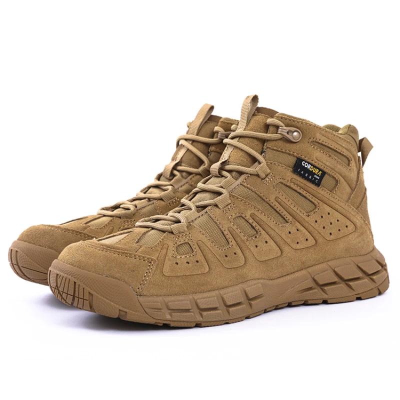 Bottes militaires homme DulOutdoor - Chaussures d'entraînement légères absorbant les chocs pour randonnée