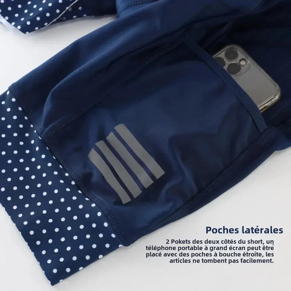 KEMALOCE hommes cyclisme cuissard solide bleu et noir 5D Gel Pad VTT Shorts haut de gamme en plein air respirant vélo se
