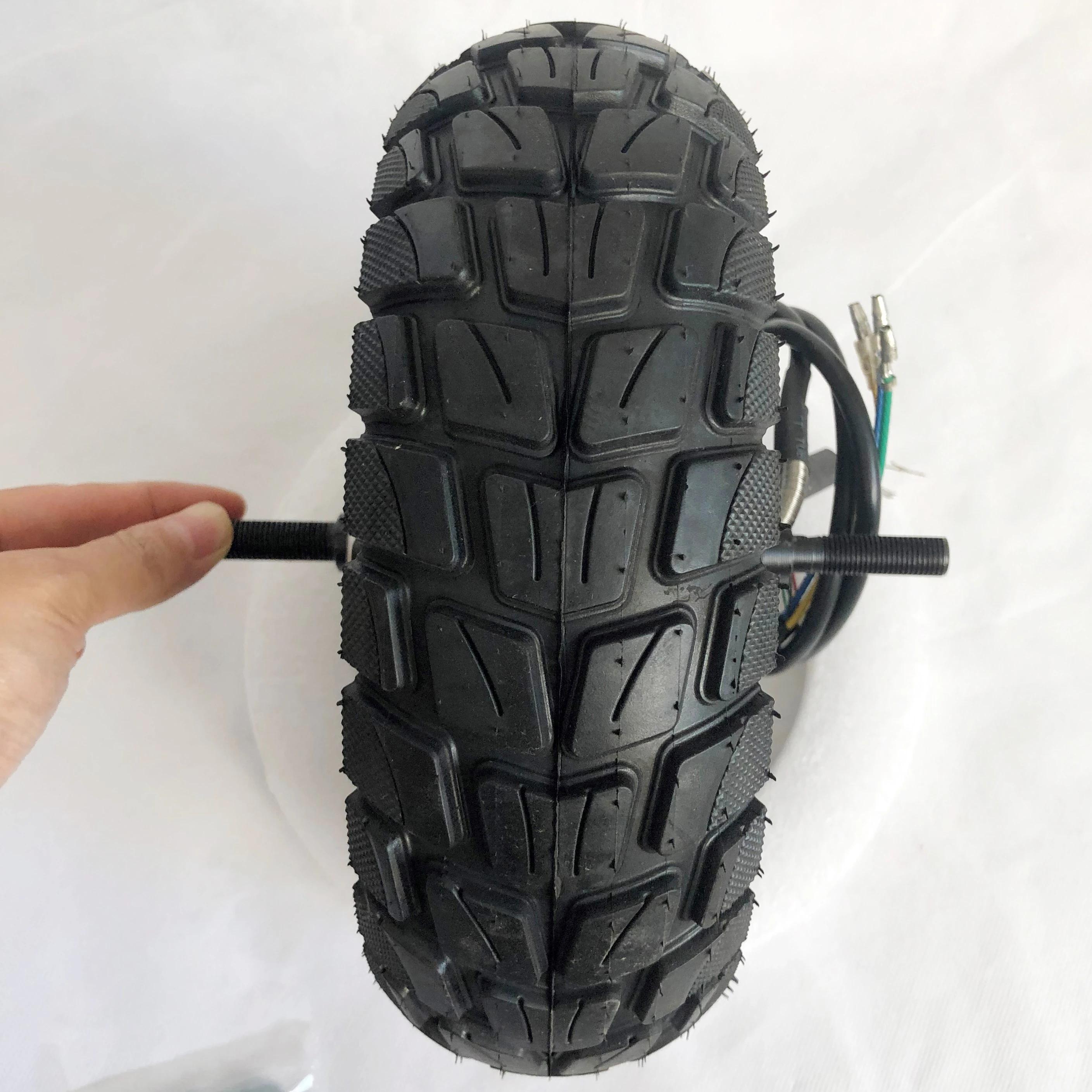 Roue de moteur de vélo électrique pour scooter pliant à double entraînement, 10 ", 24V, 36V, 500W, 48V, 800W, 1000W, DIY
