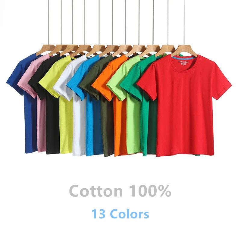 Nouveau T-shirt Homme 100% Coton Couleur Unie Col Rond Manches Courtes – Collection 2026