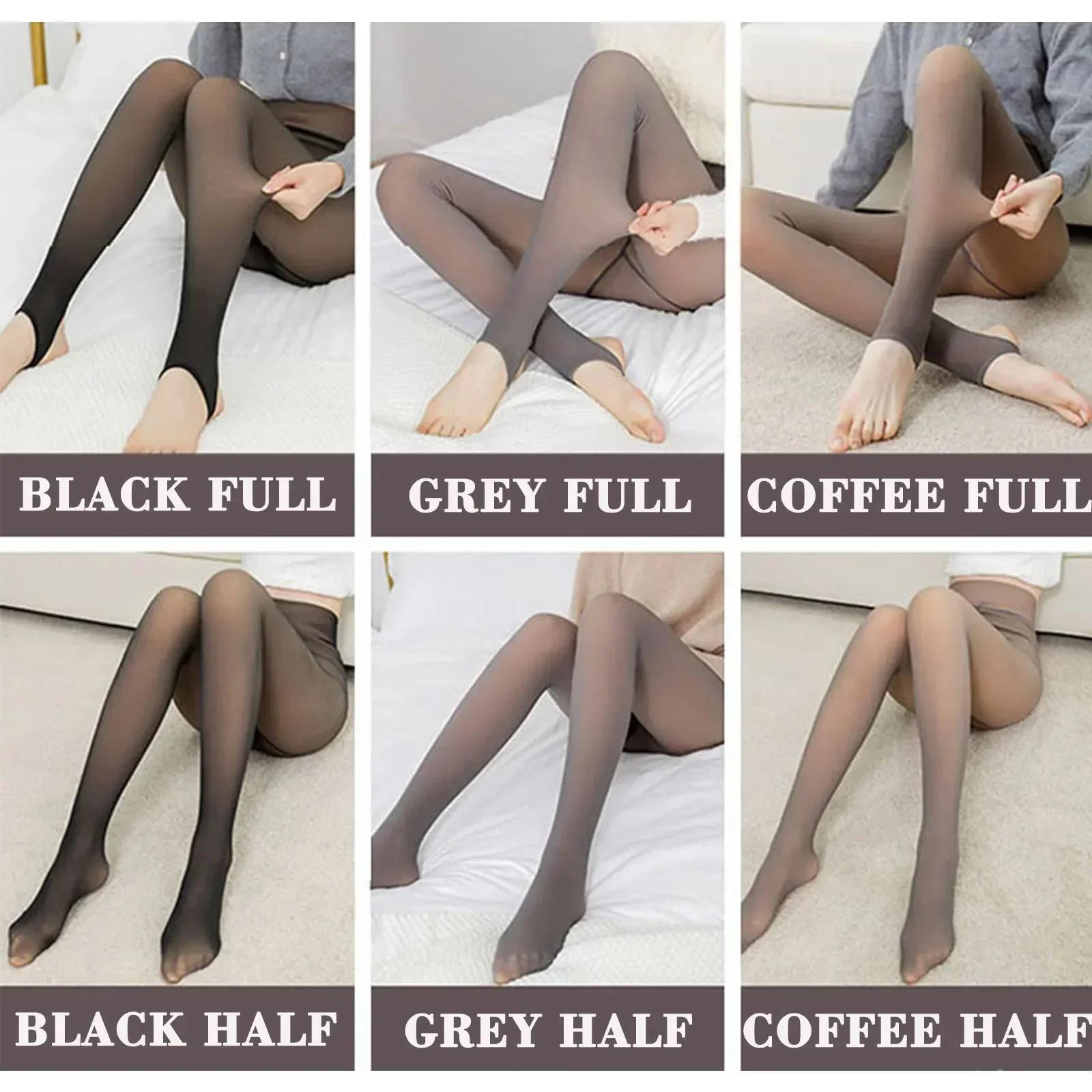 Bas thermiques translucides pour femmes, collants chauds, collants épais, velours élastique, sourire, mince, sexy, femme, hiver