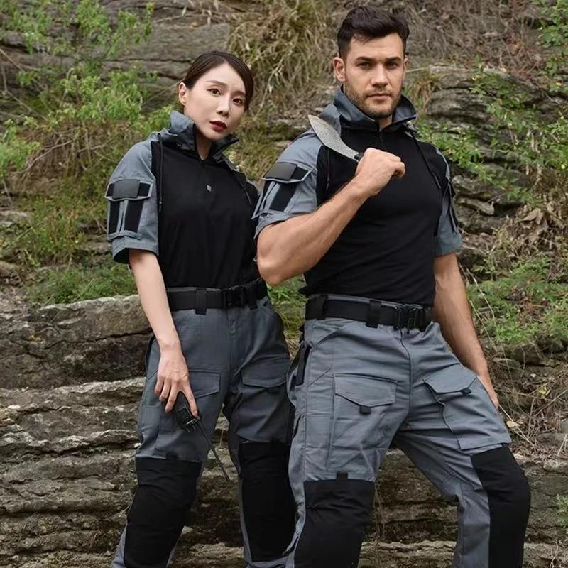 Chemise homme T-shirt tactique Safari chemises de Combat à capuche hommes vêtements chasse