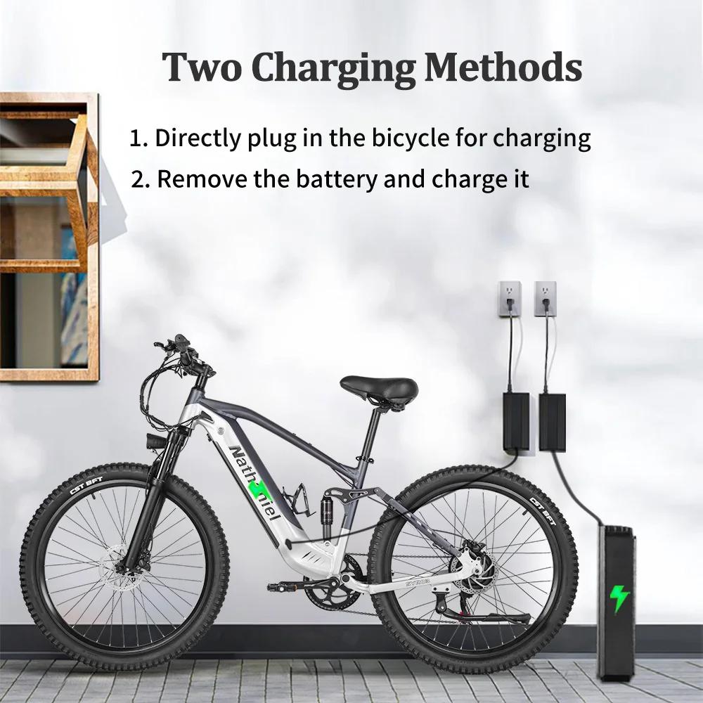 Vélo électrique 1000W 48V 20AH, E-Bike 27,5 pouces longue portée pour la montagne et la route, Vélo électrique pour adultes, VTT