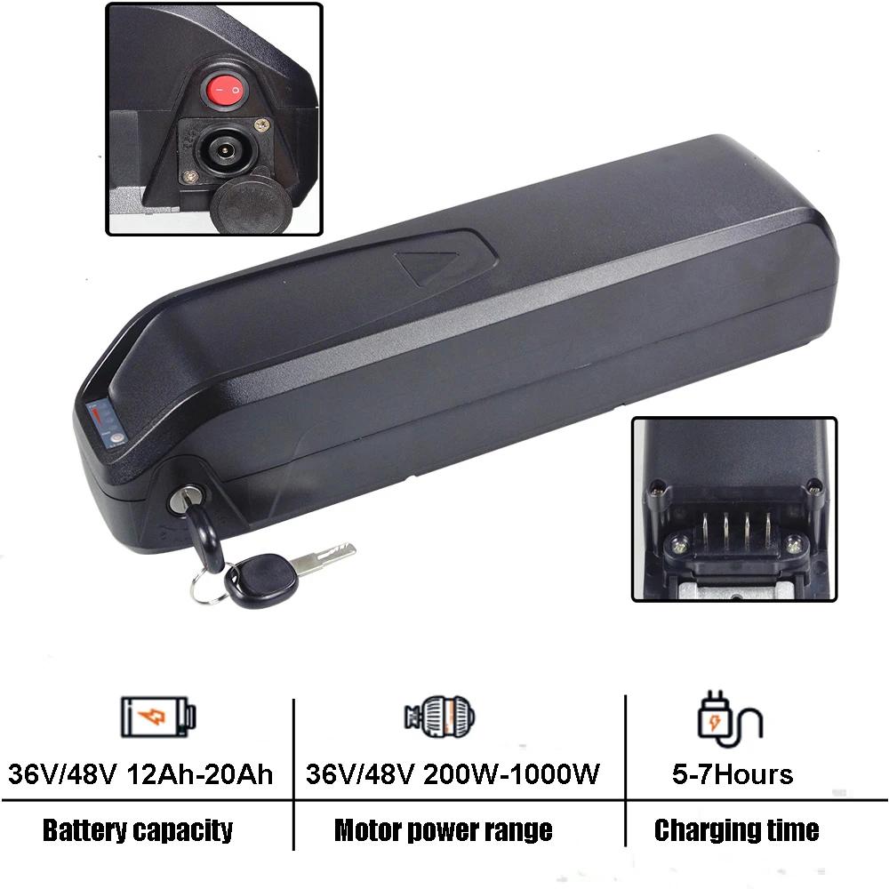 Batteries de vélo électrique 36V 48V 12Ah 15Ah 20Ah batterie Li-ion pour Hitway Colorway BK15 BK27 BK29 Baolujie