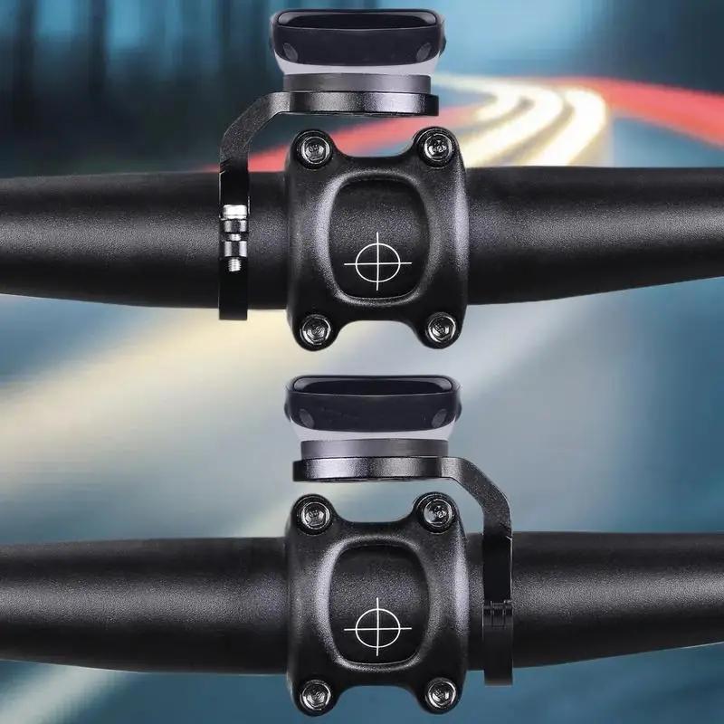Support pour ordinateur de vélo avec support de compteur de vitesse, alliage d'aluminium, Compatible avec Garmin/Wahoo/Bryton/XOSS/IGPSPORT