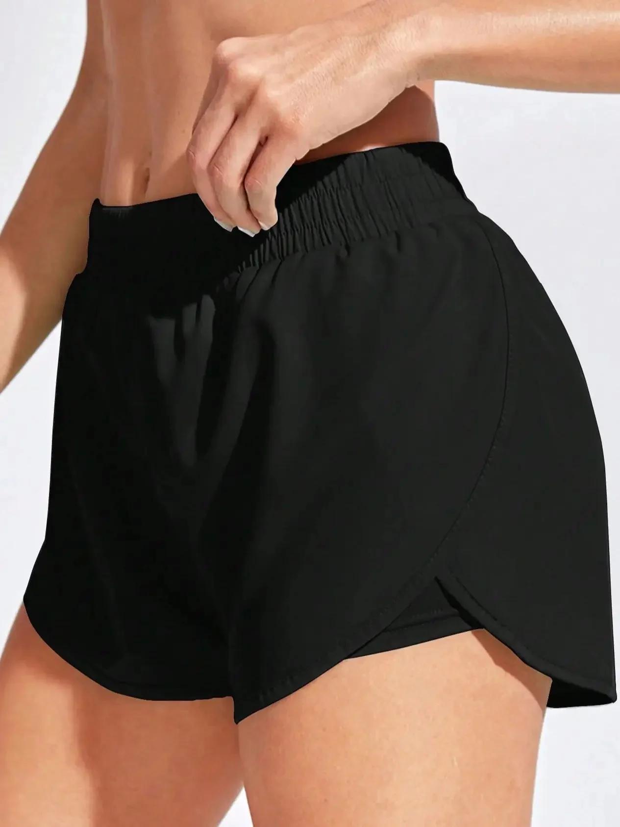 Shorts de yoga élastiques pour femmes - Leggings courts pour fitness