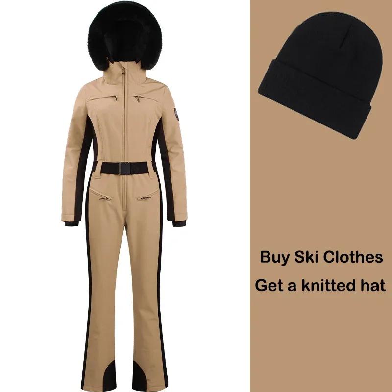 Combinaisons de ski imperméables coupe-vent pour femmes