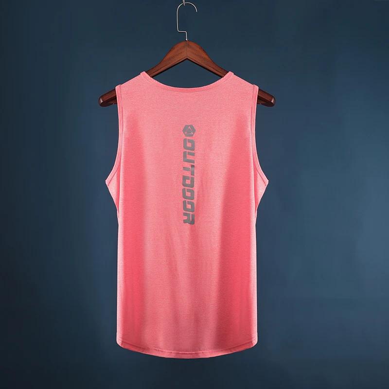 Débardeur de sport pour homme, T-shirt de fitness et course, mode estivale, coupe ample, tenue de basketball, séchage rapide, haut d'entraînement