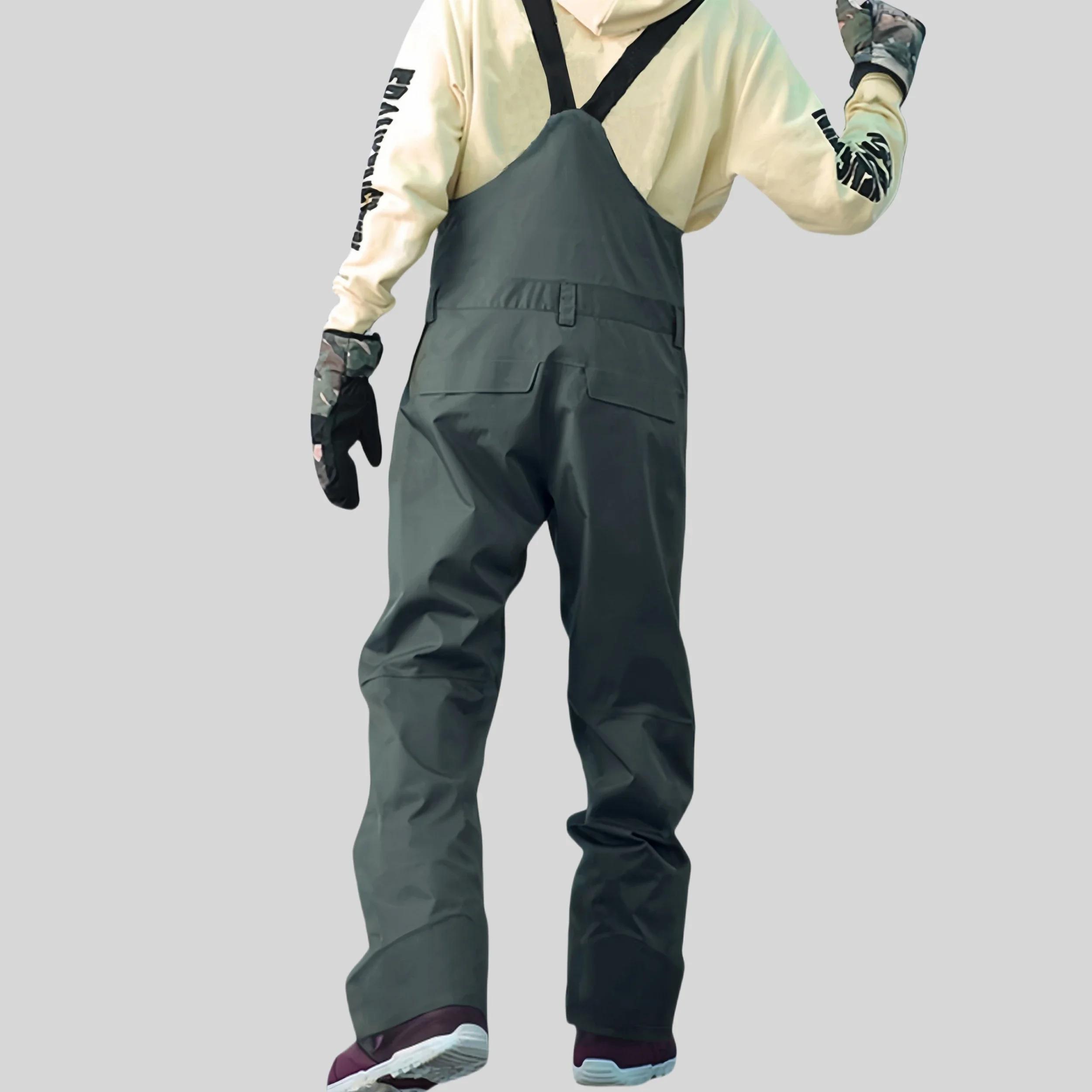 Pantalon de ski coupe-vent imperméable pour homme, salopette de ski Fjadt, vêtements de sport à bretelles, extérieur, hiver, 2025, 506