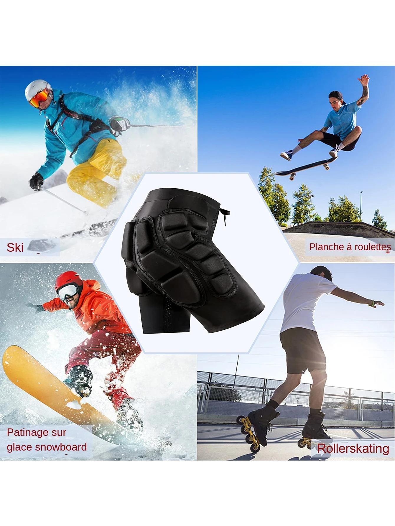 Short de compression AVIVOR avec protection 3D pour hanches et fesses rembourrées pour snowboard et ski sécurité confortabilité adapté à la morphologie