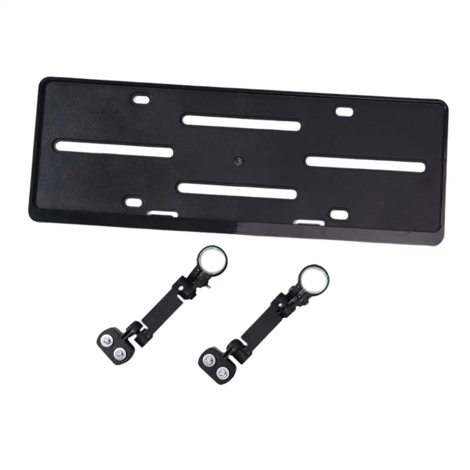 Support de plaque d'immatriculation auxiliaire, accessoire universel pour porte-vélo arrière de véhicule, léger, professionnel, assemblage Simple