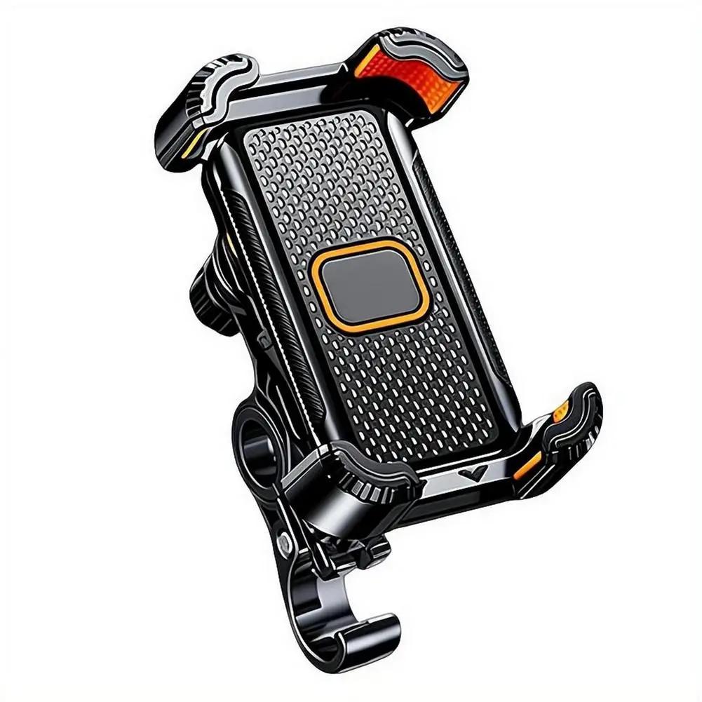 Support de téléphone pour guidon de vélo, support de téléphone pour moto, support de téléphone anti-choc et anti-vibration pour vélo, scooter, moto