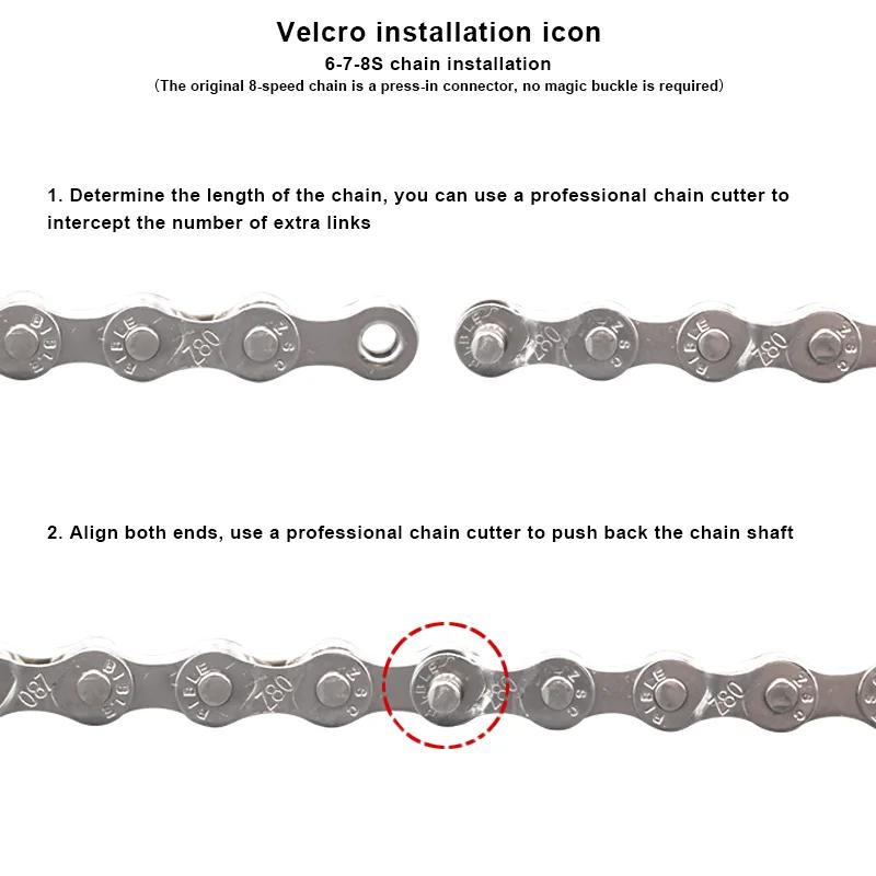 Ensemble d'outils de réparation de vélo vérificateur d'usure de chaîne joints de vitesse boucle magique pince à maillons de chaîne vtt disjoncteur de chaîne de vélo occasions cyclisme vtt urbain compétition