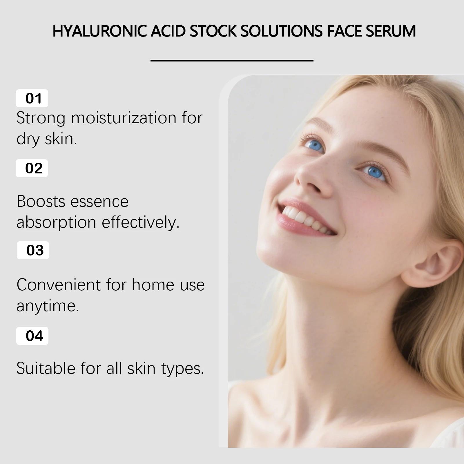 Sérum Visage à l'Acide Hyaluronique avec Rouleau Microneedle – Hydratant, Anti-rides, Lissant et Rafraîchissant