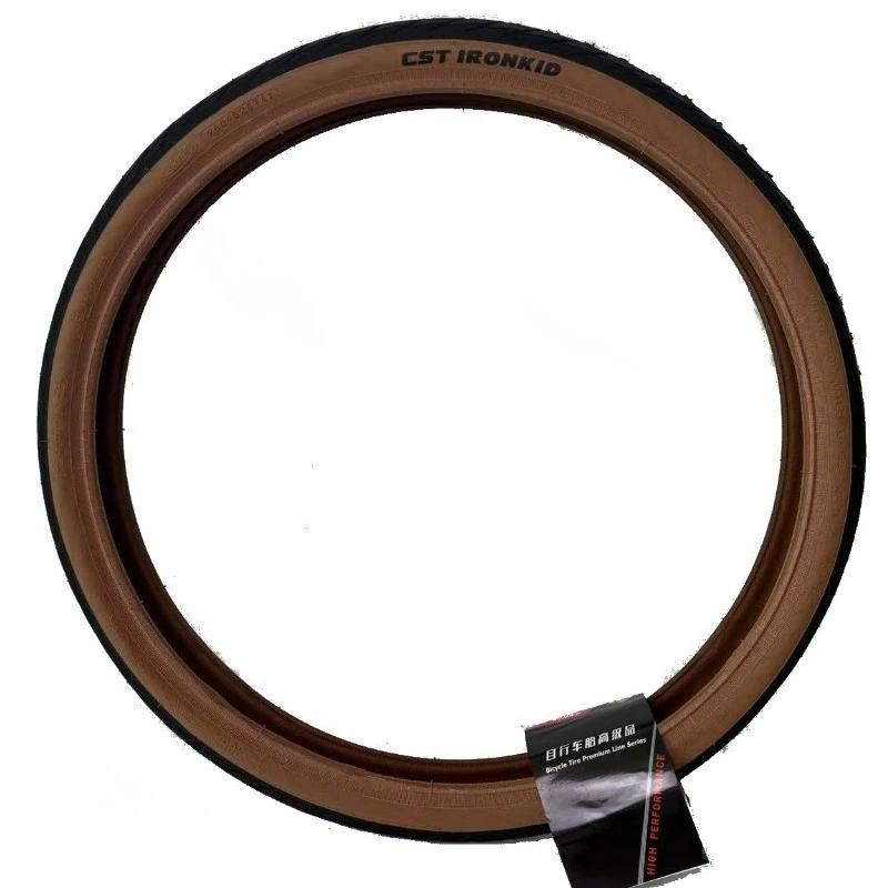 Pneus de vélo pliants rétro marron, bord de peau, 20 pouces, 406, 20X1.75, 20X1.95, C1820D, C1959