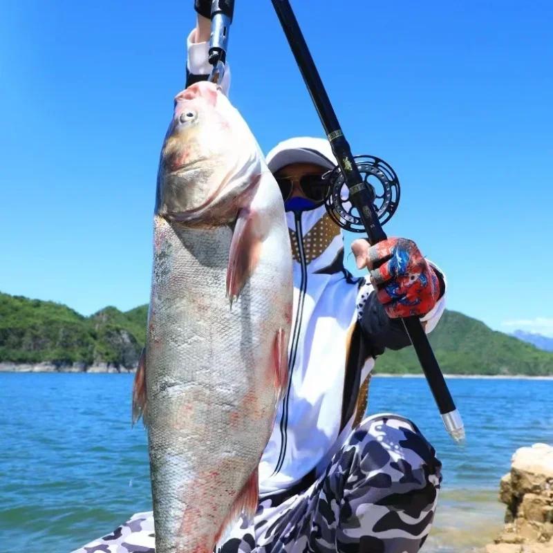 Canne à pêche télescopique portable 4.5M à 7.2M - Ultra légère en carbone 40T