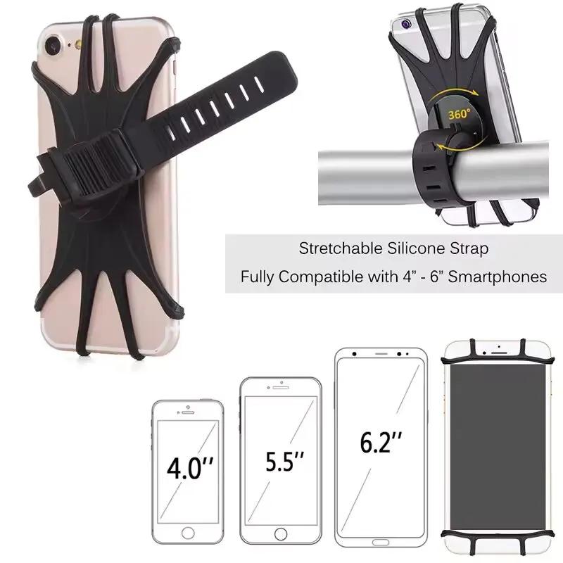 Support de téléphone pour vélo - Support de téléphone portable pour moto pour iPhone Samsung Xiaomi - Accessoire de vélo Suporte Celular Viagem