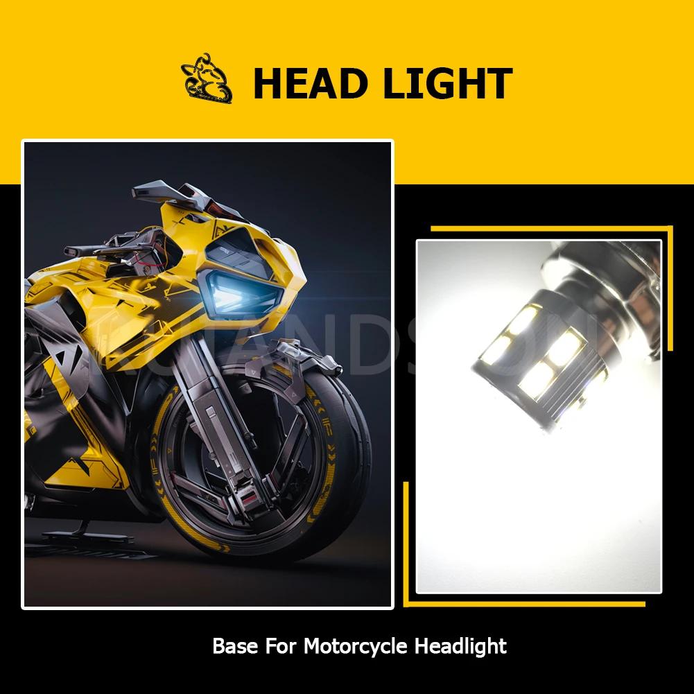 Phare de moto LED P26S 6V 12V
