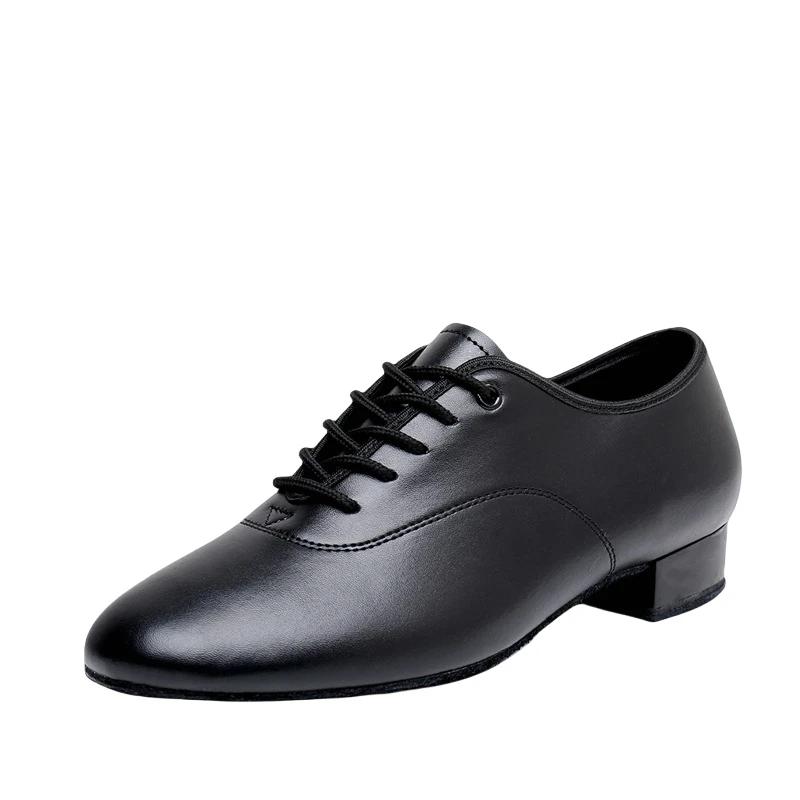 Chaussures Danse Latine Homme Talon 2.5cm Noir et Blanc