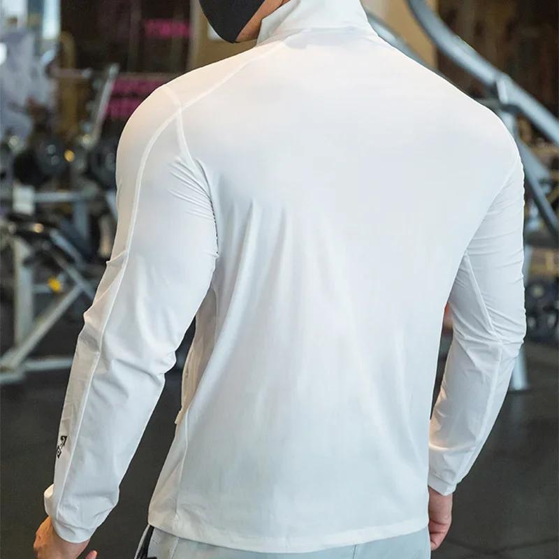 Veste compression élastique OupillGym homme pour course entraînement cyclisme respirante et coupe sèche
