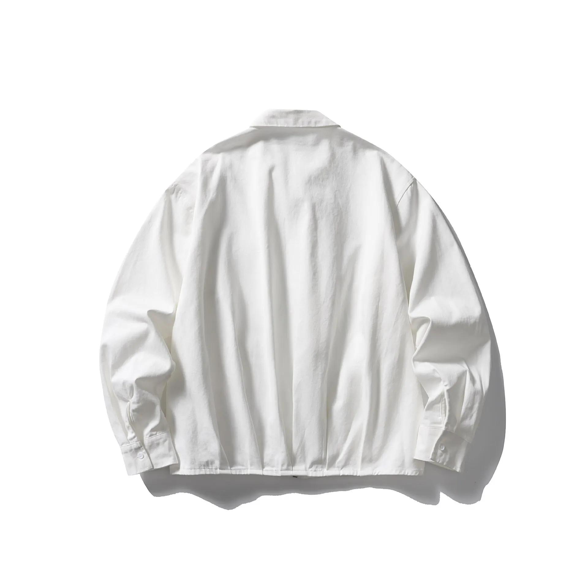 Cityboy-Chemises cargo en coton à manches longues pour hommes