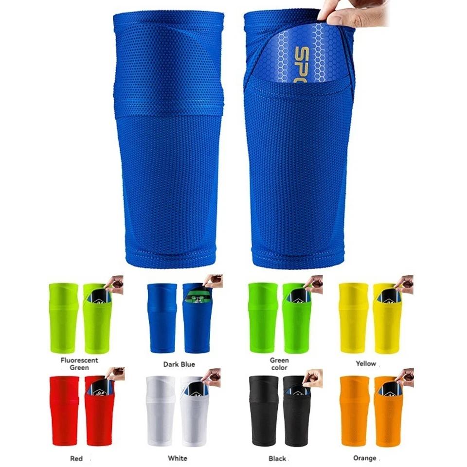 Protège-tibias football manches adultes enfants basket chaussettes sport protection