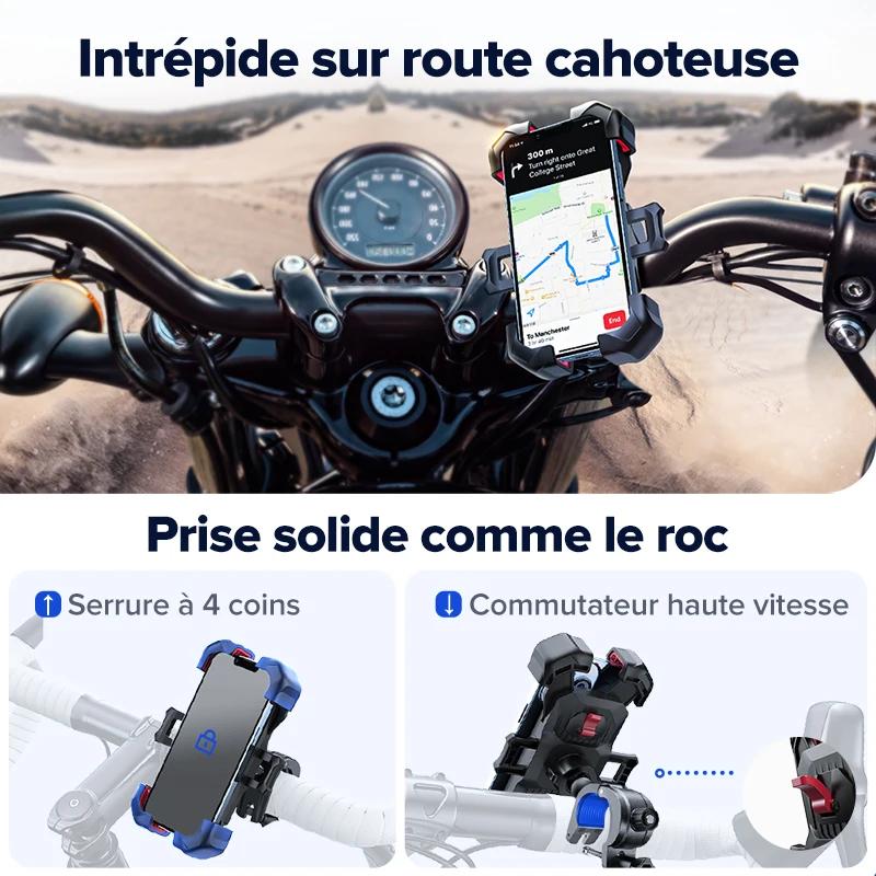 Joyroom-Support de téléphone portable antichoc pour vélo et moto