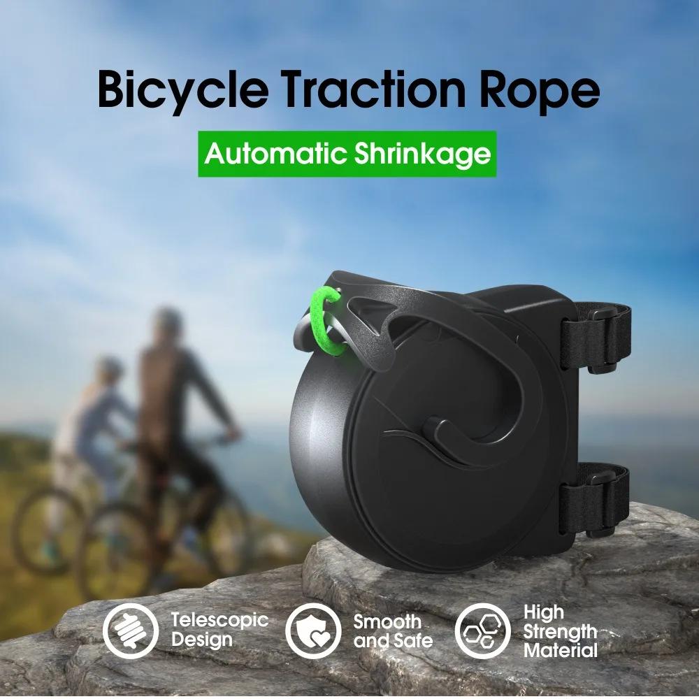 Corde de traction rétractable et flexible pour vélo de montagne