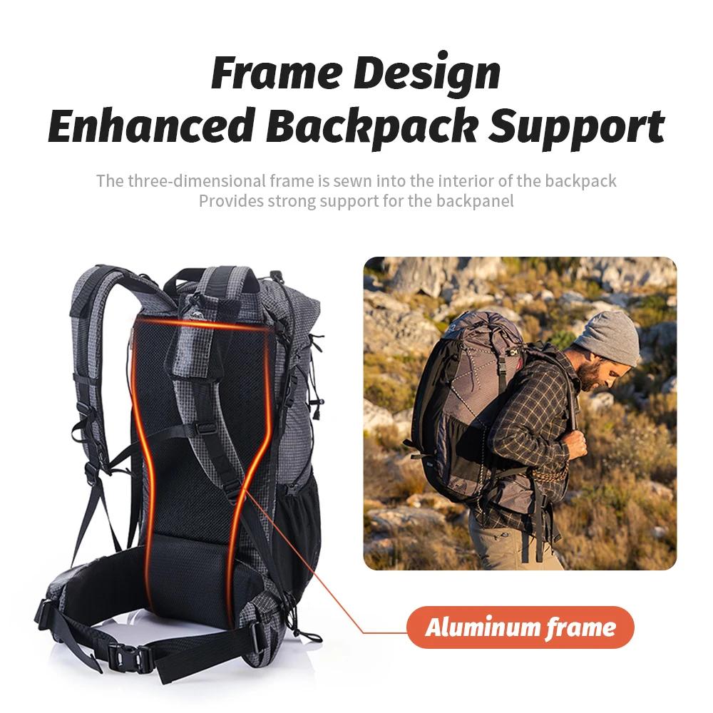 Sac à dos 40L Naturehike pour randonnée et trekking - Housse incluse homme voyage