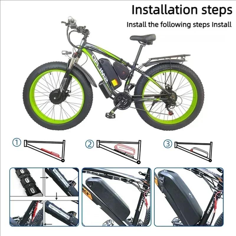🔋 36V 48V 52V pour moteur électrique VTT batterie Hailong avec BMS 20Ah 30Ah