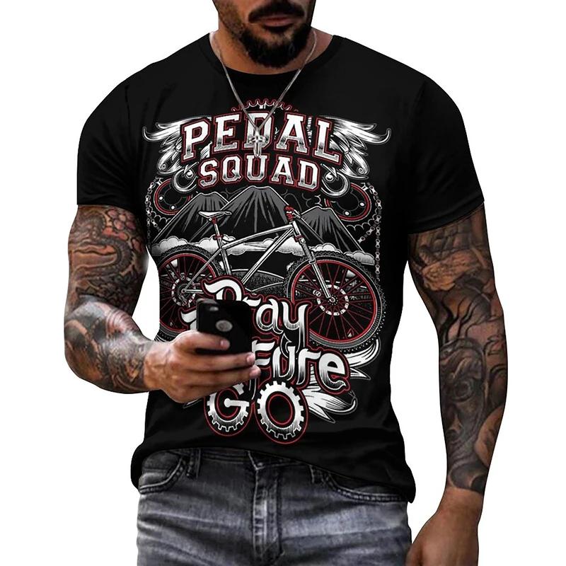T-shirt graphique de vélo vintage pour hommes et femmes