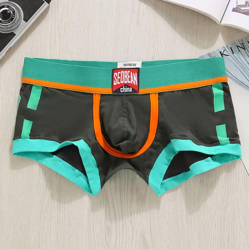 Sous-vêtements pour hommes Shorts boxeurs hommes sous-vêtements Sexy hommes coton Calzoncillos Hombre jeunesse Ropa intérieur Hombre Boxershorts taille basse