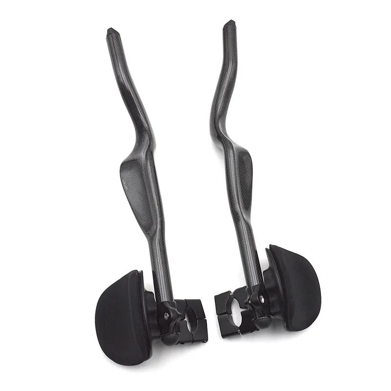 Vélo de route Triathlon temps d'essai 3K repose-vélo entièrement en carbone guidon TT 35 ° Pour extension de guidon Aero avec clip