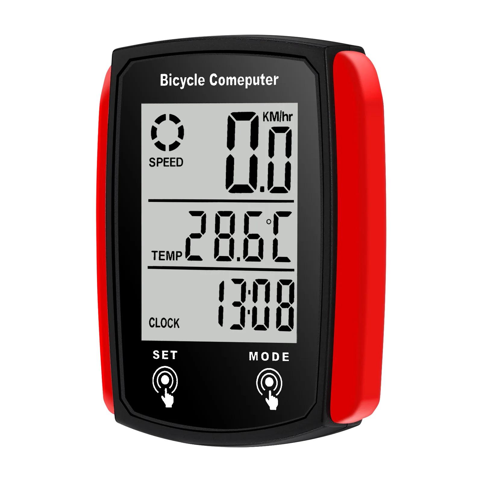 Ordinateur de vélo LCD numérique filaire, compteur de vitesse, odomètre de vitesse avec rétro-éclairage, accessoires de vélo