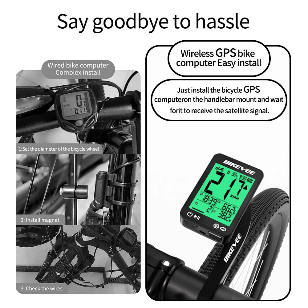 Ordinateur de vélo GPS sans fil numérique