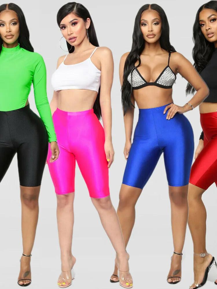 Short de cyclisme mince pour femme, short de sport actif, monochromatique, sexy, maigre, motard, phtalGym, nouveau, été 2024