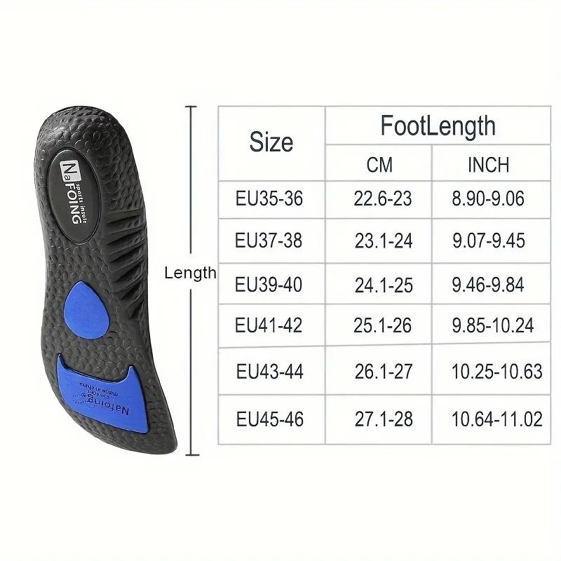 Paire de semelles intérieures élastiques pour chaussures de course