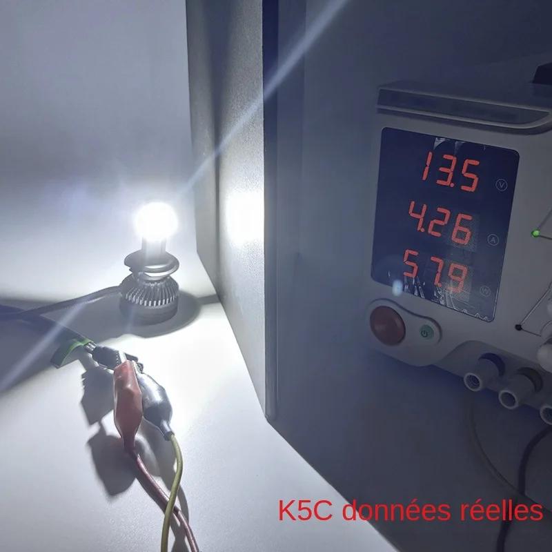 DAWNKNIGHT K5C 4300K 110W H7 H4 lampe à LED Double Tube de cuivre 3000K lumières Led pour voiture H1 H11 HB3 9005 HB4 90