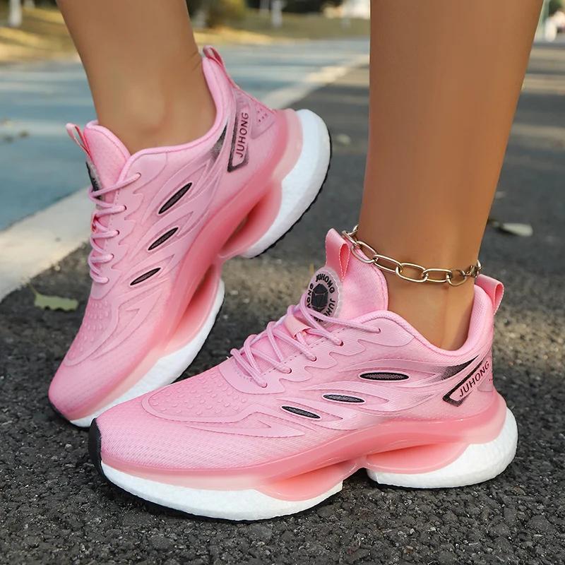 Chaussures de course femme grande taille 36-45 - Baskets sport décontracté unisexe - Absortion choc pour tennis et running
