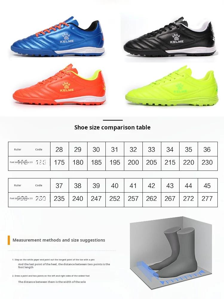 Chaussures Football Kelme Tf Broken Nail Adultes Jeunes - Antidérapantes Gazon Artificiel Jeu à 5 Compétition