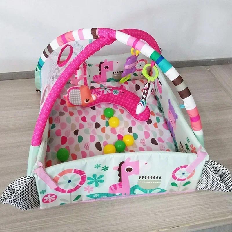 Cadre de Fitness pour bébé, couverture de jeu rampant, tapis éducatifs multifonctionnels, couverture rampante pour clôture, jouets d'éveil pour nourrissons