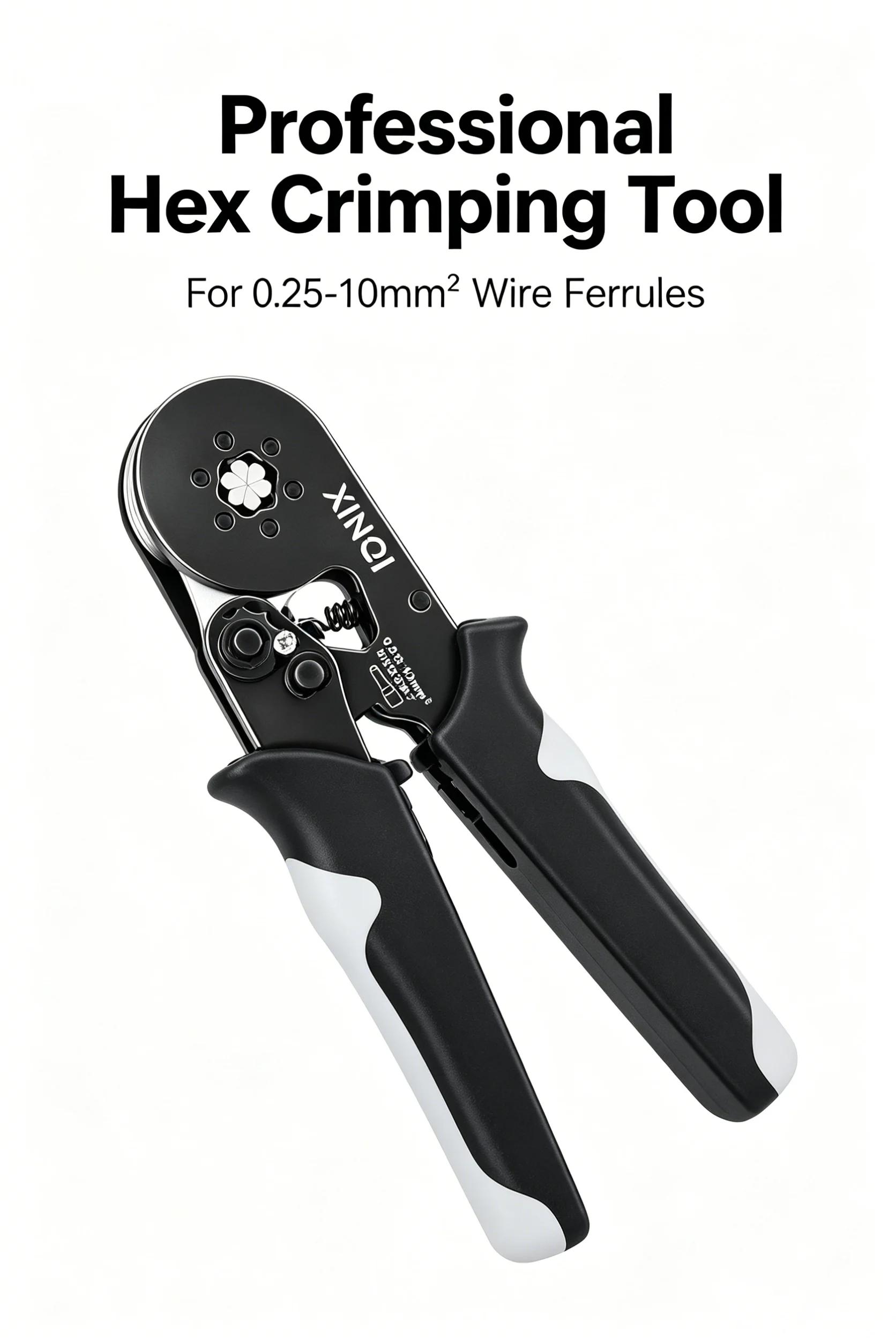 Outil de sertissage de virole de borne de fil hexagonal
