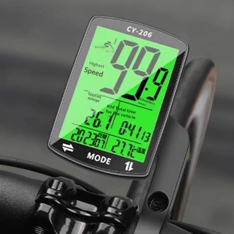 Compteur de vitesse GPS pour vélo, ordinateur de vélo, compteur de vitesse GPS étanche, odomètre de vélo 2,4 pouces ▪