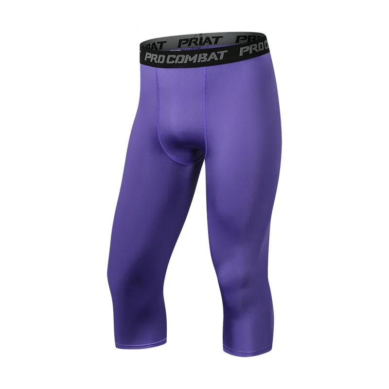 Short compression 3/4 homme - Fitness course à pied - Séchage rapide survêtement sport