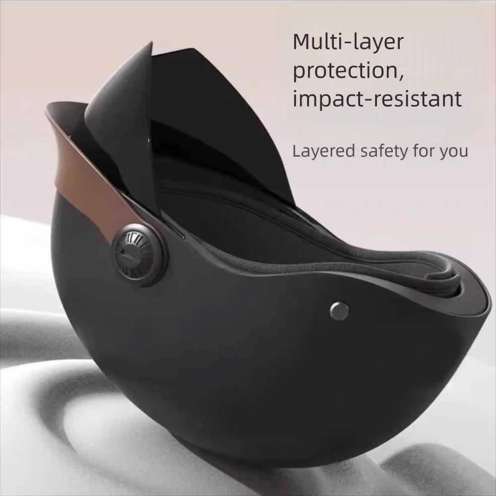 Casque de vélo électrique ultra léger, anti-chute, respirant, protection solaire, demi-casque de moto, vélo électrique