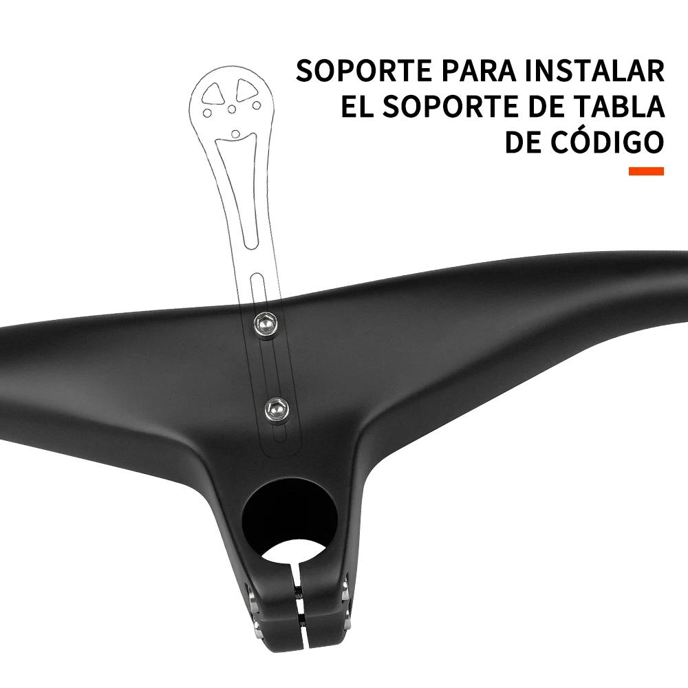 Guidon intégré en carbone TOSEEK pour VTT 28.6mm position agressive 660-800mm réglable occasion randonnée compétition