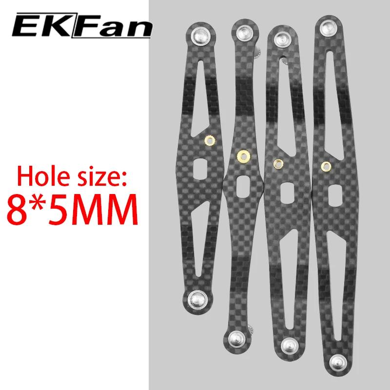 EKFAN 105MM 120MM 130MM 140MM 8*5MM trous pêche en Fiber de carbone poignée gauche droite pour Dawa appât coulée mouline