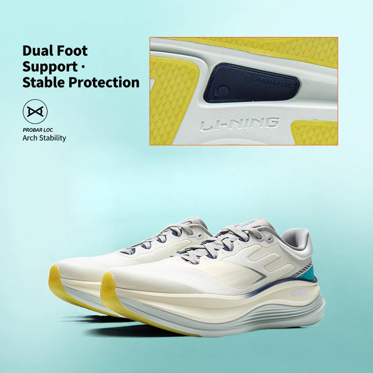 Chaussures de course LiNing YUEYING 5 PRO pour hommes avec amorti optimisé et embout large SUPER BOOM